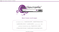 Desktop Screenshot of music.motiontopic.net