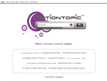 Tablet Screenshot of music.motiontopic.net