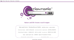 Desktop Screenshot of nature.motiontopic.net