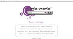 Desktop Screenshot of motiontopic.net