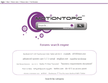 Tablet Screenshot of motiontopic.net